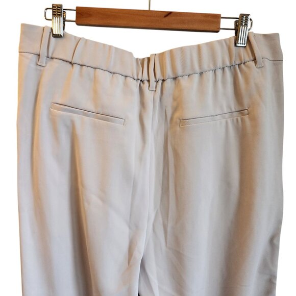Quince Pants 14 Women's Beige Sand Stretch Crepe Pleated Wide Leg Pant NEW - Picture 8 of 12